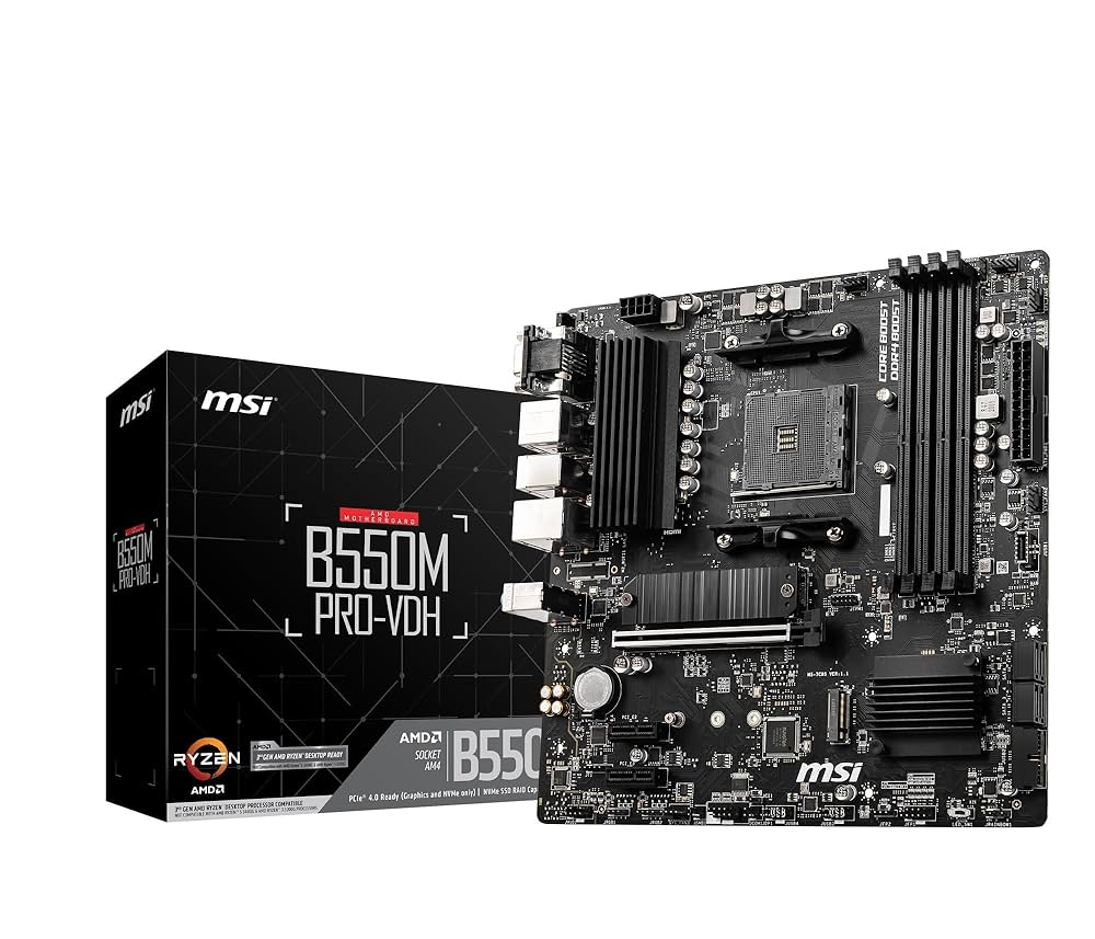 MSI PRO B550M-P GEN3 マザーボード Amazon | MSI PRO B550M-P GEN3 マザーボード、Micro-ATX、AM4